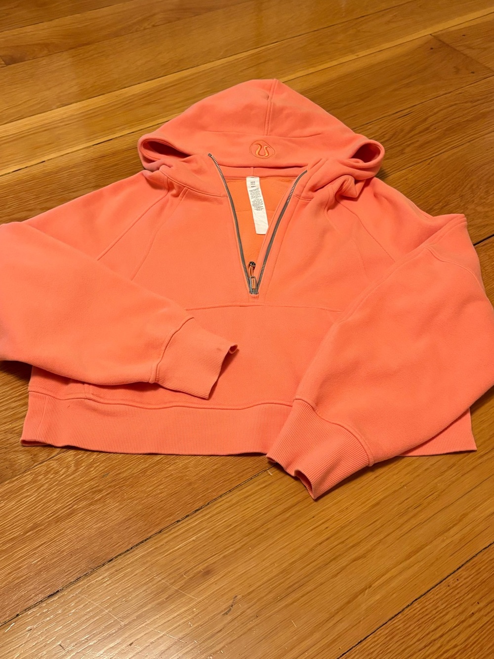 Lululemon Scuba Oversized Half Zip Hoodie Orange